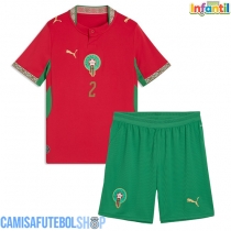 Camisa de time de futebol Marrocos Achraf Hakimi #2 Replicas 1º Equipamento Infantil Mundo 2026 Manga Curta (+ Calças curtas)